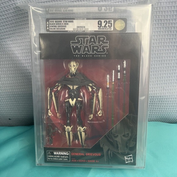 🔥 Star Wars Black Series 6" General Grievous AFA 9.25 U Uncirculated RARE 2019 - Picture 4 of 6